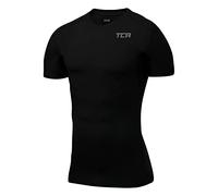 TCA Men's HyperFusion Compression Base Layer Top Short Sleeve Under Shirt - Black, XL
