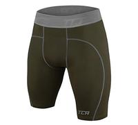 TCA Men's Pro Performance Compression Base Layer Thermal Under Shorts - Forest Night, L Men