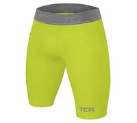 TCA Men's Pro Performance Compression Base Layer Thermal Under Shorts - Lime Punch, L