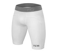 TCA Men's Pro Performance Compression Base Layer Thermal Under Shorts - Pro White, XXL Men