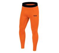 TCA Men's SuperThermal Compression Armour Base Layer Thermal Under Tights - Orange, M