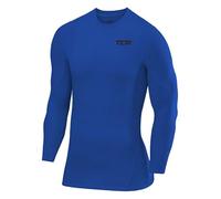 TCA Men's SuperThermal Compression Base Layer Top Long Sleeve Thermal Under Shirt - Dazzling Blue, XL