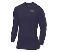 TCA Men's SuperThermal Compression Base Layer Top Long Sleeve Thermal Under Shirt - Graphite, XL
