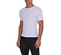 TCA Men's T-Shirts Short Sleeve Cycling Base Layer Mens Activewear - Super Breathable See-Through Mesh Gym Top - Tight Fit Undershirt Running Top Men- White, L