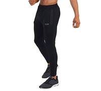 TCA Rapid Tracksuit Bottoms Men Gym Running Joggers for Men Jogging Bottoms with Zip Pockets - Black Anthracite, XL