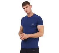 TCA Stamina Lightweight Gym T-Shirt, Dry Fit Running Top - Indigo, S