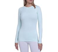 TCA Super Thermal Long Sleeve Women Running, Ski Base Layer - Compression Shirts Woman, Workout Tops for Women - Bay, XL