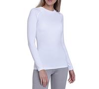 TCA Super Thermal Top Women - Ladies Thermal Vest - Thermals Womens - Ski Base Layer Women - Workout Tops for Cold Weather - Cloud White, XXL