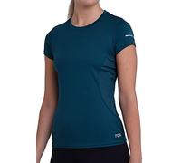 TCA Women's Atomic Short Sleeve Quickdry Gym Running Training Top - Atlantic Deep, S
