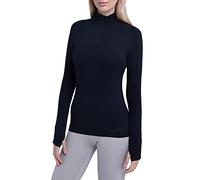 TCA Women's Lightweight Fusion Quickdry Long Sleeve Half-Zip Running Top - Black, L