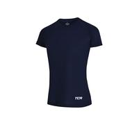 TCA Women's Lightweight Short Sleeve Shirt - Breathable Athletic Running T-Shirt for Yoga, Running, Gym, Training, and Fitness - Navy Blazer, XS