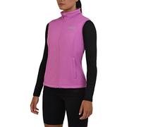 TCA Women's Reflective Flyweight Wind-Proof Running Workout Training Cycling Gilet with Zip Pockets - Spring Crocus, L