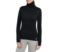 TCA Women's Warm Up Long Sleeve Training Workout Funnel Neck Thermal Running Top with Thumbholes