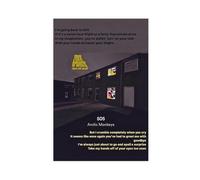 tcagd Arctic Poster & Monkeys 505 Lyrics Music Cover Art Poster Canvas Poster Wall Art Decor Print Picture Paintings for Living Room Bedroom Decoration 24x36inch(60x90cm)