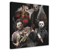 tcagd Horror Killing Movie Friday The 13th Jason Voorhees 7 Canvas Poster Wall Art Decor Print Picture Paintings for Living Room Bedroom Decoration 16x16inch(40x40cm)