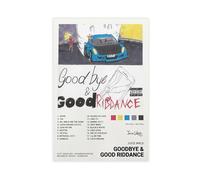 tcagd JUICE WRLD GOODBYE&GOOD RIDDANCE Canvas Poster Bedroom Decor Landscape Office Room Decor Gift 16x24inch(40x60cm)