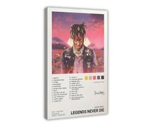 tcagd Juice Wrld Legends Never Die Canvas Poster Wall Art Decor Print Picture Paintings for Living Room Bedroom Decoration 12x18inch(30x45cm)