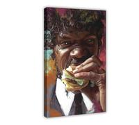 tcagd Movie Jules Winnfield Samuel L Jackson Pulp Fiction Poster Canvas Poster Bedroom Decor Landscape Office Room Decor Gift 12x18inch(30x45cm)