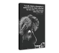 tcagd Serena Williams Canvas Poster Bedroom Decor Landscape Office Room Decor Gift 24x36inch(60x90cm)