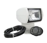 Tcairzl Boat Spotlight ，100W 2500LM 360° Rotate Remote Control Marine Portable Halogen Search Light IP67 Waterproof Navigation Lamp Headlights (12V)
