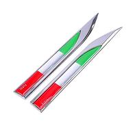 Tcare 1Pair Car 3D Italy Italian Flag Emblem Badge Decals Sticker