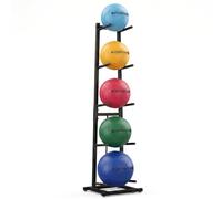 Tcatec Medicine Ball Rack Vertical Stand for Medicine Ball, 6 Balls Rack Capacity with Diameter Up to 11 inches, Perfect for Organized Gym, Fitness & Sports Storage