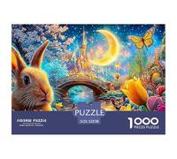 Tcc00916_a_charming_brown_bunny_surrounded_by_vibrant_tulips_an_ed9a2ee2-2900-4dbd-8b48-5618dadd6349_1 1000-Piece Jigsaw Puzzle - Classic Jigsaw Puzzles for All Ages 52x38cm/1000pcs