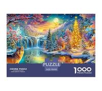 Tcc00916_a_majestic_wolf_with_piercing_yellow_eyes_standing_bes_9d887de2-2f9d-4d29-a242-f167c6bb43ca_1 1000 Piece Jigsaw Puzzle Enchanted Spirit Wolf - Perfect Present for Boys, Girls, Men & Women 70x