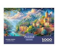 Tcc00916_in_the_distance_under_a_blue_sky_and_white_clouds_ther_f6c6c86a-10dd-4695-a84f-00042fa343d5_1 1000-Piece Jigsaw Puzzle Dream Building - Classic & Challenging, Gift for All Ages 70x50cm/1000pc