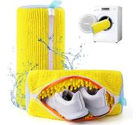 TCCO ENTERPRISE Shoe Washing Machine Bag, Invisible Zipper Side Opening Shoe Washing Bag for Washer and Dryer, Shoe Laundry Bags for Sneakers, Reusable Shoe Cleaning Bag for All Shoe Sizes