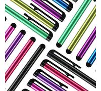 TCD [10 PACK] Colorful Long Metal Capacitive Stylus Pens [UNIVERSAL] Compatible with ALL TOUCH SCREEN DEVICES [Asssorted Colors]
