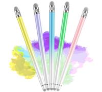 TCD 5 Pack Stylus Pen for Touch Screen, High Precision Universal Capacitive Styluses Pen for iPad, Tablet, iPhone, Android & All Touch Screen Devices (Purple, Yellow, Blue, Green, Pink)