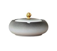 TCDHICY Ashtray Ashtray with Lid Ceramic Gradient for Home Living Room Bedroom Desktop Office Ashtray On The Table
