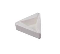 TCDHICY Ashtray Triangular Shape Ashtray Ceramic Ashtray Simple and Modern Ashtrays for Living Room Office Restaurants Bar and Home art Decoration so on Ashtray On The Table(White,Medium)