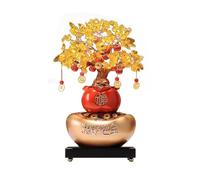 TCDHICY Crystal Money Tree Citrine Gemstone Bonsai Tree, Feng Shui Money Crystal Tree, for Wealth Fortune and Luck Feng shui Crystals Bonsai