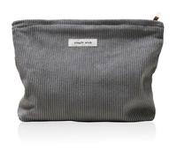 Tcdwla Cosmetic Bag, Women's Make-Up Bag, Thickened Make Up Bag, Small Corduroy, Toiletry Bag, Women's Toiletry Bag for School, Travel, Business Trips, Shopping, gray, Plain