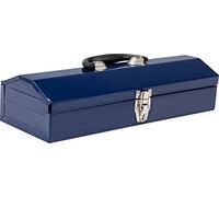 TCE ATB102U Torin 16" Hip Roof Style Portable Steel Tool Box with Metal Latch Closure, Blue