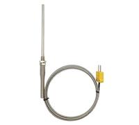 TCELEC TCE-K05H5-100 K-Type Thermocouple Sensor Probe with Stainless Steel Probe M8 Screw and Miniature Thermocouple Connector for Furnace Oven K-Type Related Meter Temperature Range from 77℉ to 1472℉