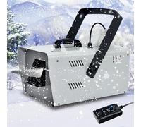 TCFUNDY 1500W Snow Machine Snowflake Maker Flake Effect for Christmas Party Stage Performance DJ with Remote Control