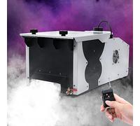 TCFUNDY Fog Machine Low Lying, 1500W Smoke Machine Stage Fog Maker Fogger 18000CFM with Remote & Wired control for Halloween Wedding Party Stage Effect
