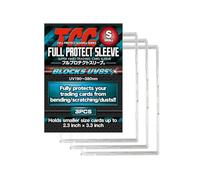 TCG FULL PROTECT SLEEVE (Small Size) KAWASHIMA Industries Made in Japan 36 Pieces(3 Pieces × 12 Packages) to Protect Sports Cards, Baseball/Football Cards, and Collectible Cards, Standard Size