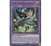 TCG - Hugin the Runic Wings - Ultra Rare - German - 1st Edition - in Set with Ultrapro Toploader - Yugioh - Collector's Card - Trading Card - Card Game - Anime & Manga - 1 Piece