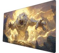 Tcg mtg play mat 24 × 14 - premium play mat with stitched edges, smooth fabric surface, and non-slip backing included (Divine white claw)