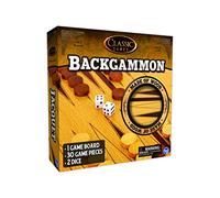 TCG Toys Classic Edition Wood Backgammon Set | 2-Player Strategy Game for Ages 8+