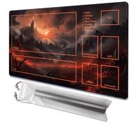 TCGMAT MTG Playmat - Non Slip Backing, Ideal for Card Game Lovers, TCG Play Mat (Burning Village)