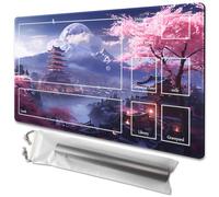 TCGMAT MTG Playmat - Non-Slip Backing Printing, Ideal for Card Game Enthusiasts TCG Playmat (Cherry Blossom rain-Deck)
