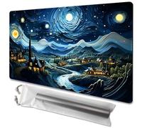 TCGMAT MTG Playmat Size 24x14in Free Storage Bags Non-Slip Backing Printing, Ideal for Card Game Enthusiasts TCG Playmat Mouse Pad,Galaxy Fantasy (No Deck)