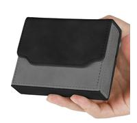 TCGPRO Portable Mini Deck Box for Toploader Cards - Black & Grey