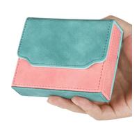 TCGPRO Portable Mini Deck Box for Toploader Cards - Turquoise & Pink