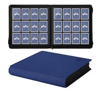 TCGPRO Trading Card Album 12 Compartments for up to 720, Card Binder with Zip Side for Standard Size, Trading Card Album for Trading Card Games, Sports Cards, TCG etc. Dark Blue